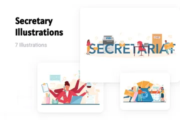 Secretary Illustration Pack