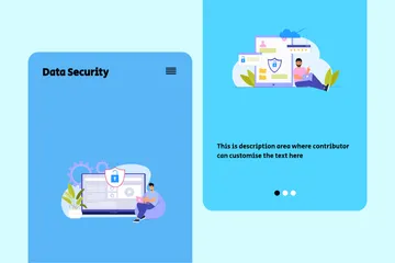 Sécurité des données Pack d'Illustrations