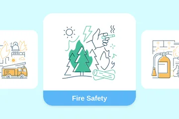 La sécurité incendie Pack d'Illustrations