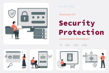 Protection de la sécurité Pack d'Illustrations