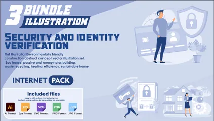 Security And Identity Verification Illustration Pack
