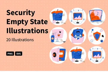 Security Empty State Illustration Pack