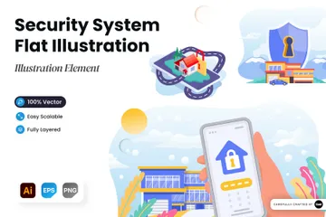 Security System Illustration Pack