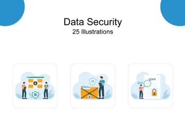 Seguridad de datos イラストパック