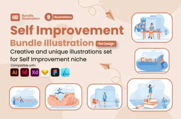 Self Improvement Illustration Pack