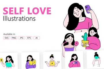 Self Love Illustration Pack