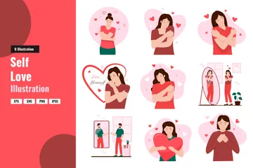 Self Love Illustration Pack