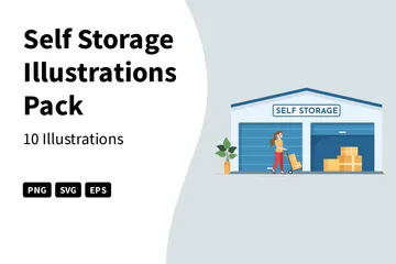 Self Storage Illustration Pack