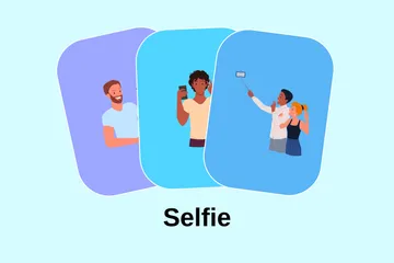 Selfie Illustration Pack