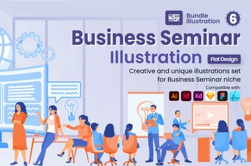 Seminário Empresarial 2 Pacote de Ilustrações