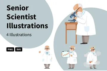 Senior Scientist Illustration Pack