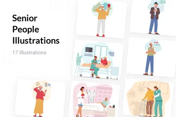 Personnes âgées Pack d'Illustrations