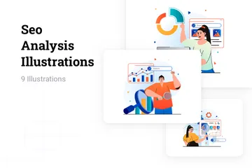 Seo Analysis Illustration Pack