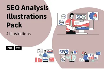 SEO Analysis Illustration Pack