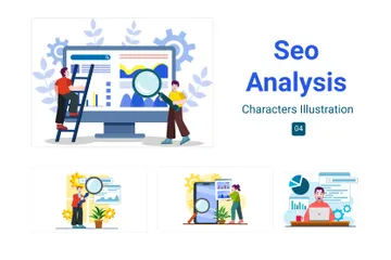 SEO Analysis Illustration Pack