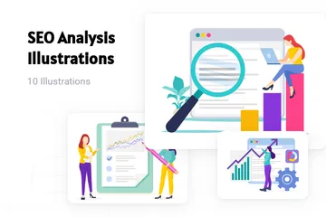 SEO Analysis Illustration Pack