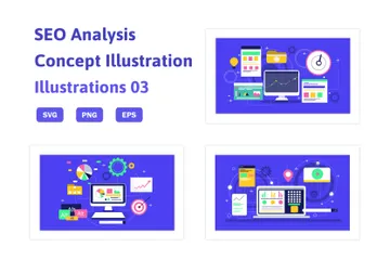 SEO And Analysis Illustration Pack
