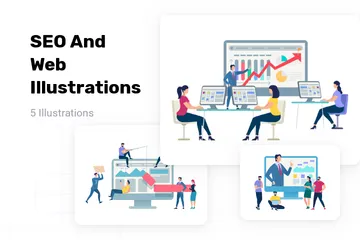 SEO And Web Illustration Pack