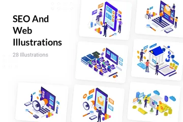 SEO And Web Illustration Pack