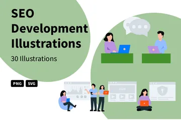 SEO Development Illustration Pack