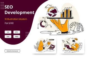 SEO Development Illustration Pack