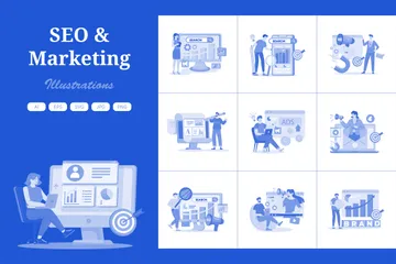 SEO & Marketing Illustration Pack