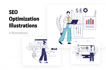 SEO Optimization Illustration Pack