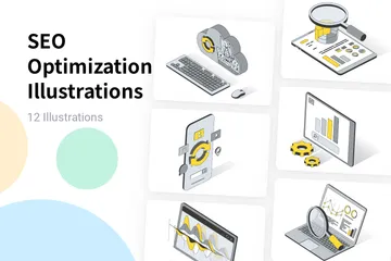 SEO Optimization Illustration Pack