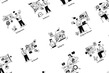 SEO Services Illustration Pack