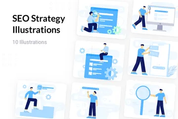 SEO Strategy Illustration Pack