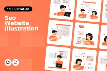 SEO Website Illustration Pack