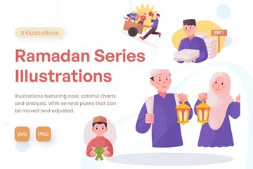 Serie Ramadán Paquete de Ilustraciones