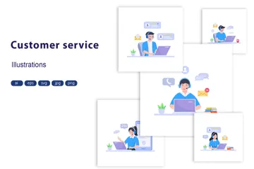 Service client Pack d'Illustrations