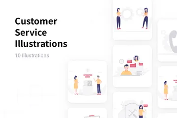 Service client Pack d'Illustrations