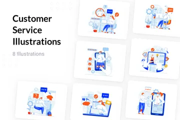 Service client Pack d'Illustrations