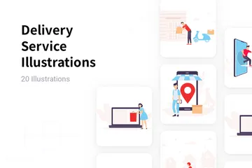 Service de livraison Pack d'Illustrations