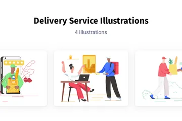 Service de livraison Pack d'Illustrations