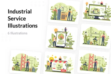 Service industriel Pack d'Illustrations