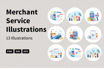 Service marchand Pack d'Illustrations