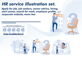 Service RH Pack d'Illustrations