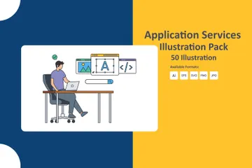 Services d'applications Pack d'Illustrations