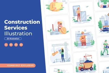 Services de construction Pack d'Illustrations