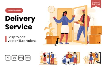 Services de livraison Pack d'Illustrations