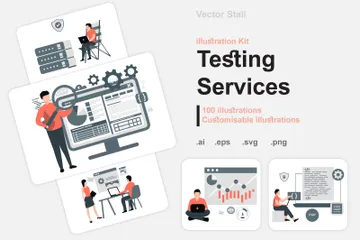 Services de tests Pack d'Illustrations