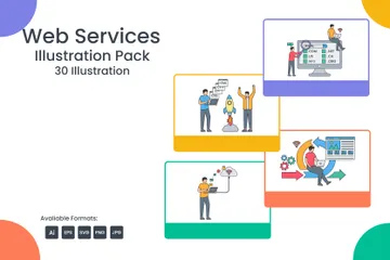 Services Web Pack d'Illustrations