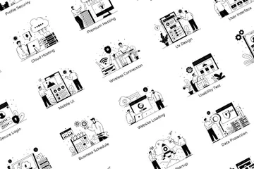 Services Web Pack d'Illustrations