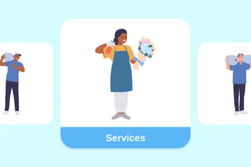 Servicios Paquete de Ilustraciones