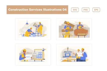 Servicios de construcción Paquete de Ilustraciones
