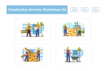 Servicios de construcción Paquete de Ilustraciones