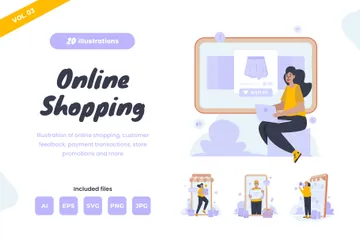 Online Shopping Vol. 3 Illustration Pack